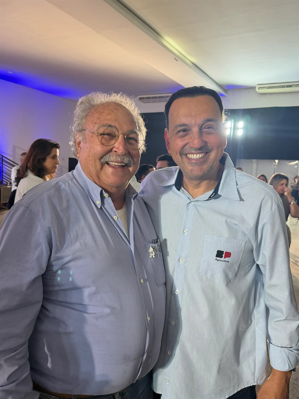 Mussa Calil com o secretário de Agricultura e Abastecimento de São Paulo